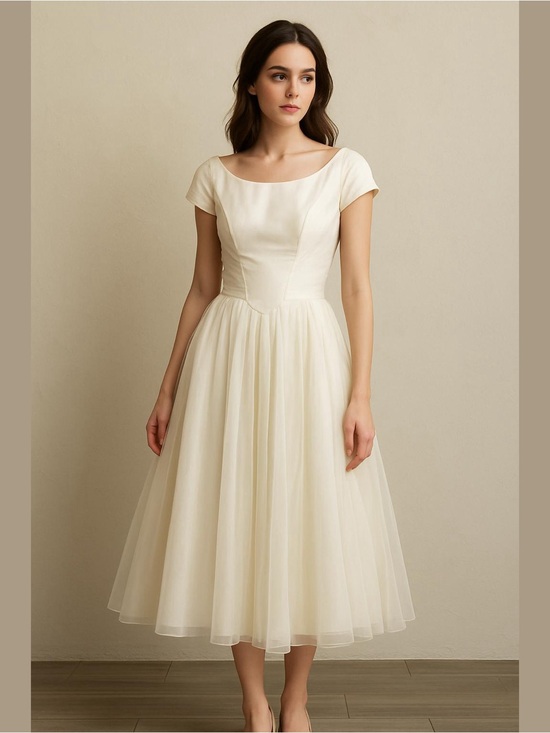 Emma Domb Dresses & Skirts - VTG 50s Emma Domb Ivory Tulle Bridal Whimsy Fairy Wedding Coquette Garden
